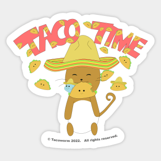 Taco Time Sticker